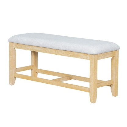 76 Inch Farmhouse Solid Wood Linen Table Extendable