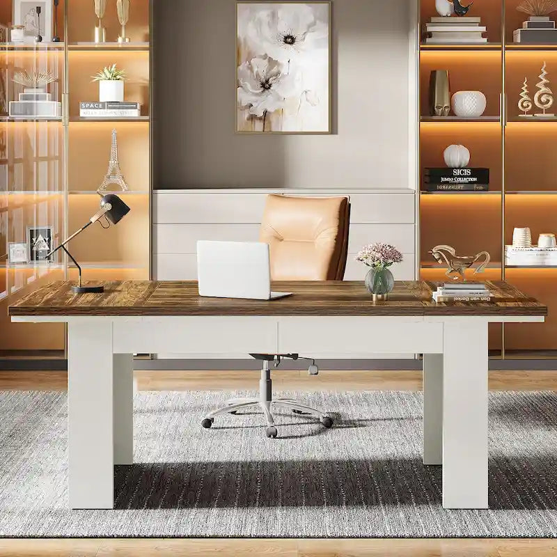 Modern Wood Metal Table LED