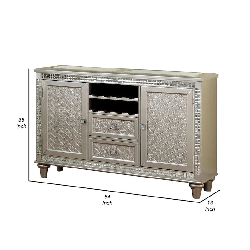 54 Inch Wood Glass Table