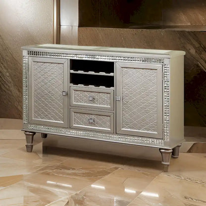 54 Inch Wood Glass Table