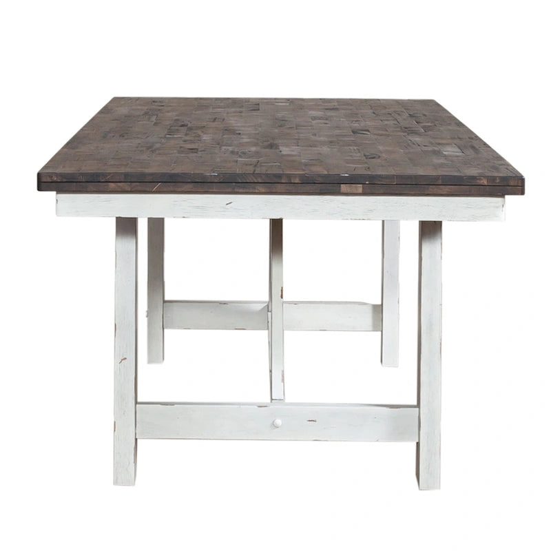 5-Piece 21.13 Inch Farmhouse Solid Wood Table