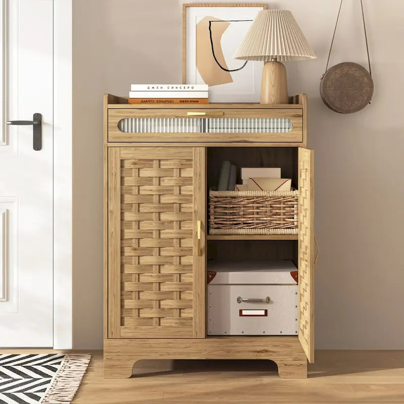 Modern Wood Metal Table Adjustable