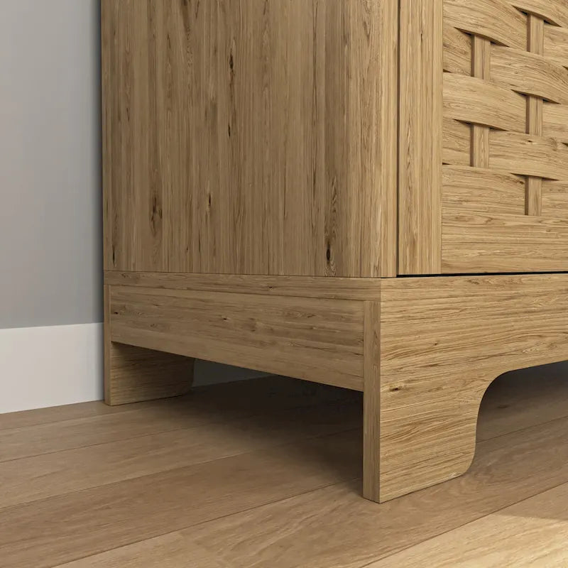 Modern Wood Metal Table Adjustable