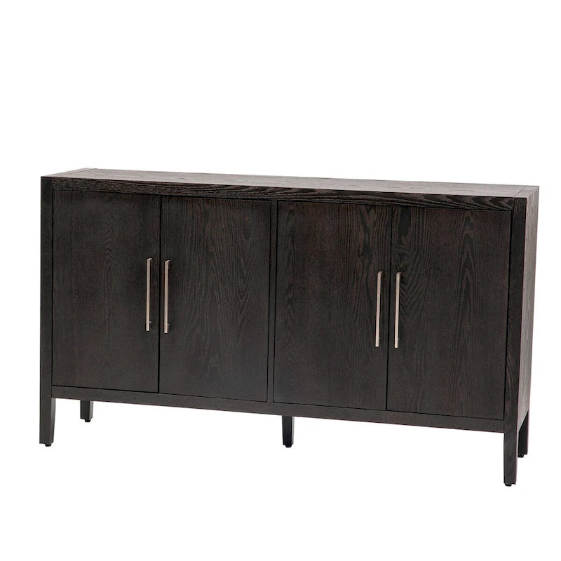 Modern Solid Wood Metal Cabinet Adjustable