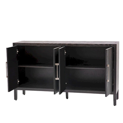 Modern Solid Wood Metal Cabinet Adjustable