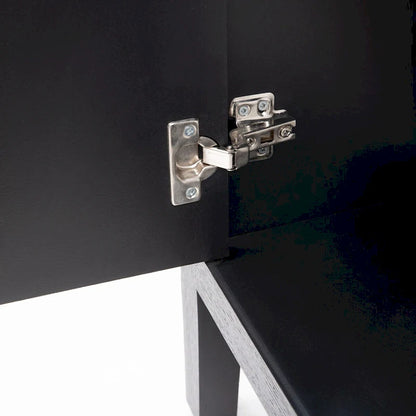 Modern Solid Wood Metal Cabinet Adjustable