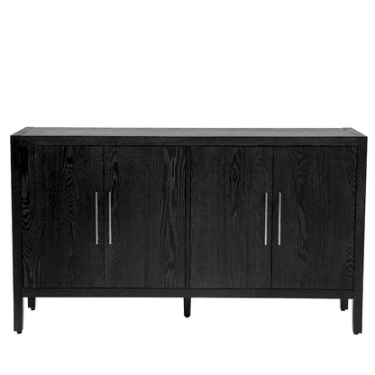 Modern Solid Wood Metal Cabinet Adjustable