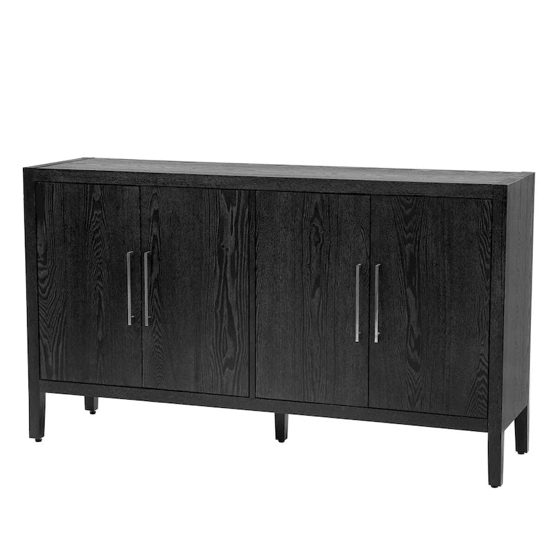 Modern Solid Wood Metal Cabinet Adjustable