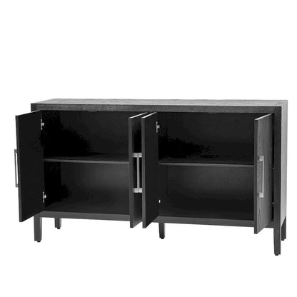 Modern Solid Wood Metal Cabinet Adjustable