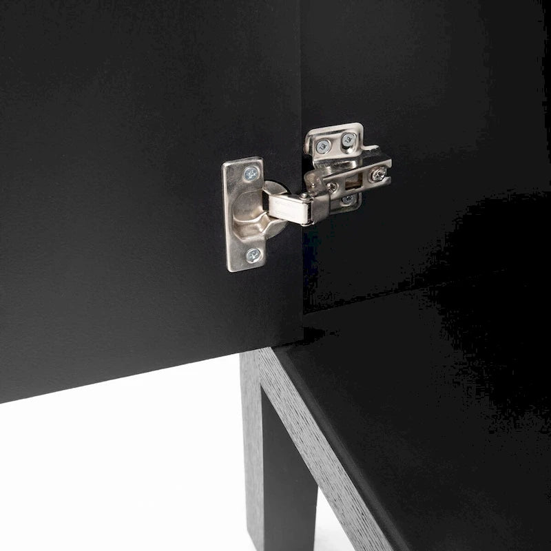 Modern Solid Wood Metal Cabinet Adjustable