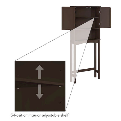 RiverRidge Ashland Over the Toilet Bathroom Spacesaver Wall Medicine Storage Cabinet with Adjustable Shelf