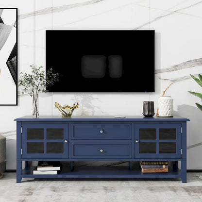 TV Stand for TVs up to 60,Entertainment Center with Multifunctional Storage Space,TV Cabinet with Modern Design,Media Console
