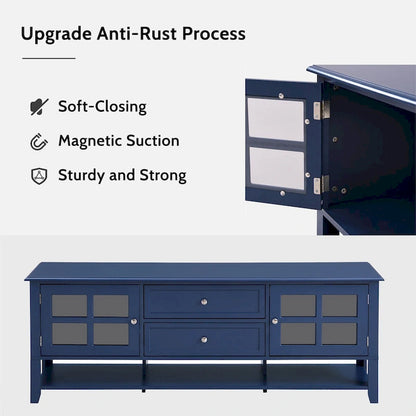 TV Stand for TVs up to 60,Entertainment Center with Multifunctional Storage Space,TV Cabinet with Modern Design,Media Console