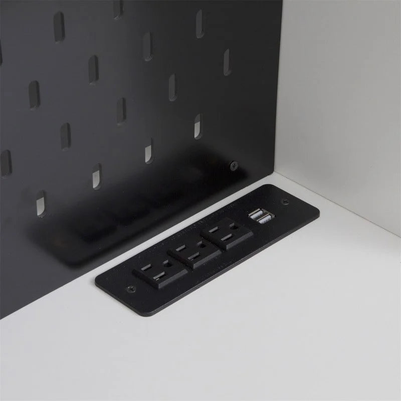 Modern Wood Engineered Wood Cabinet Charging Station