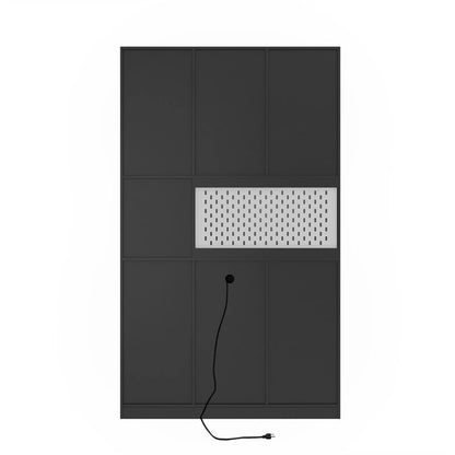 Modern Wood Engineered Wood Cabinet Charging Station