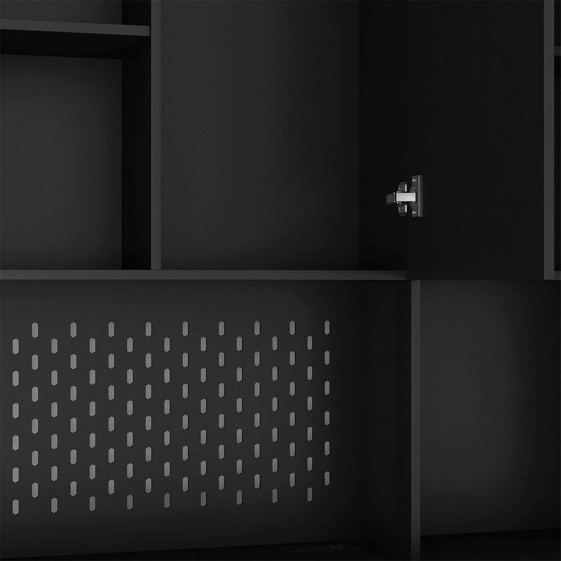 Modern Wood Engineered Wood Cabinet Charging Station