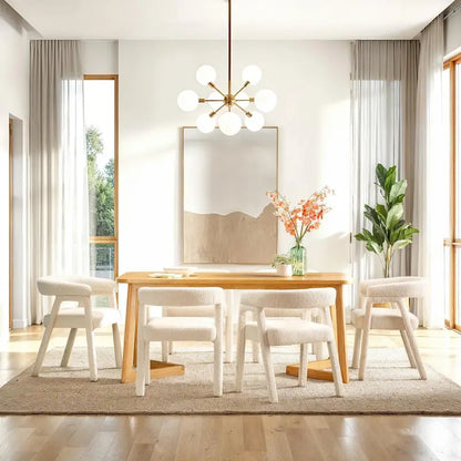 Modern Solid Wood Table LED