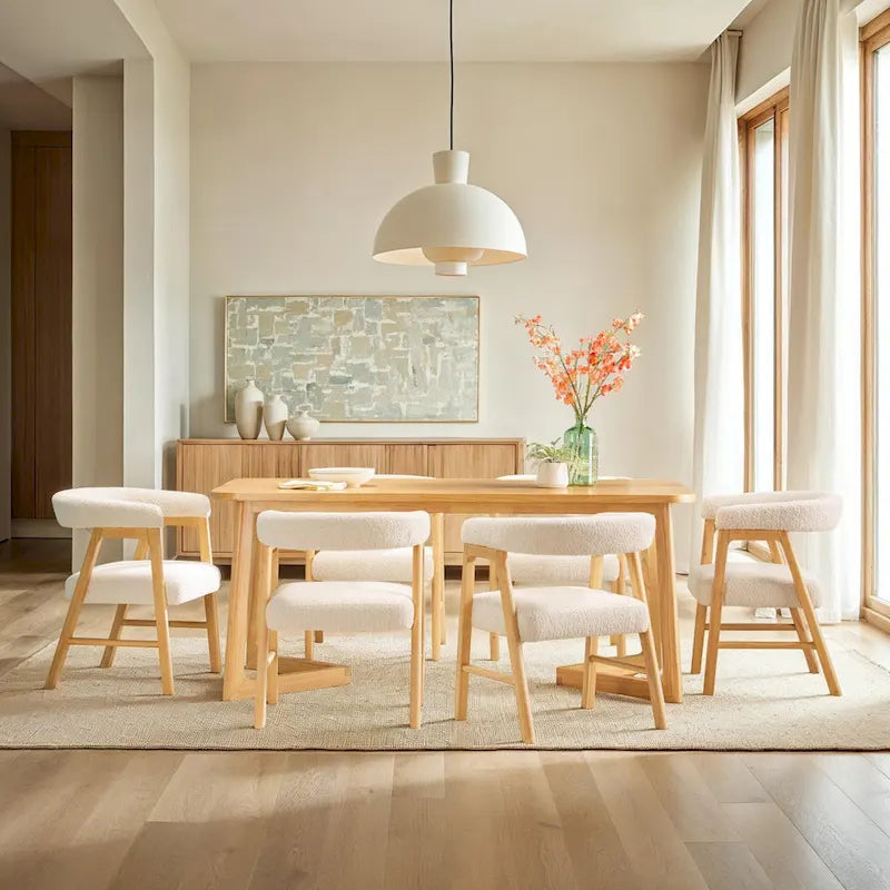 Modern Solid Wood Table LED