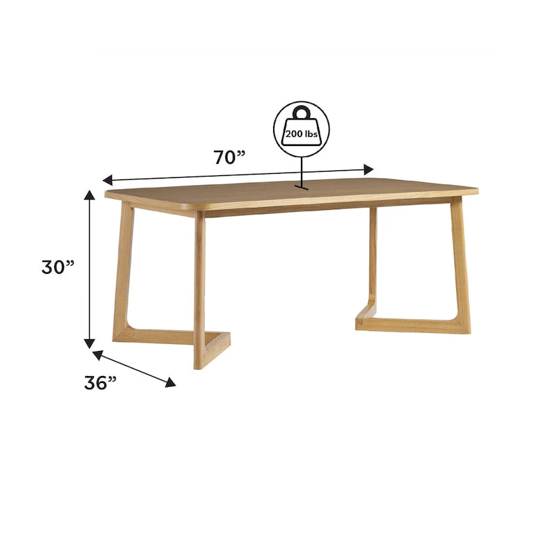 Modern Solid Wood Table LED