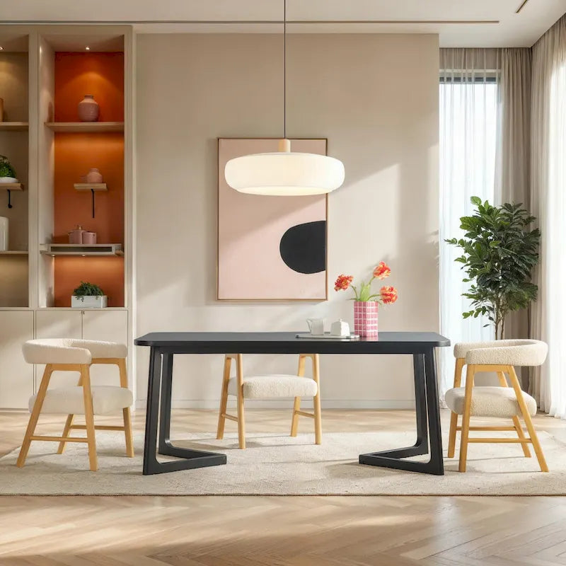 Modern Solid Wood Table LED