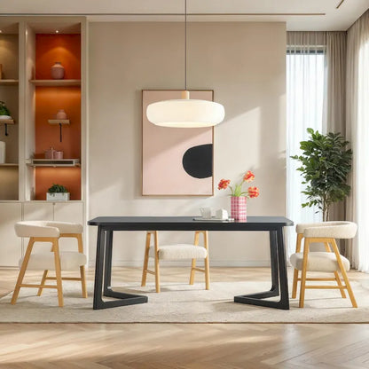 Modern Solid Wood Table LED
