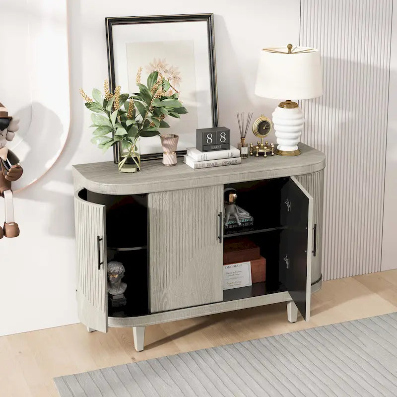 Modern Solid Wood Metal Table Adjustable