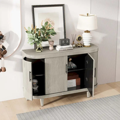 Modern Solid Wood Metal Table Adjustable