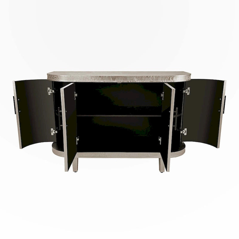 Modern Solid Wood Metal Table Adjustable