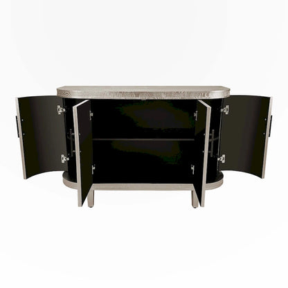 Modern Solid Wood Metal Table Adjustable