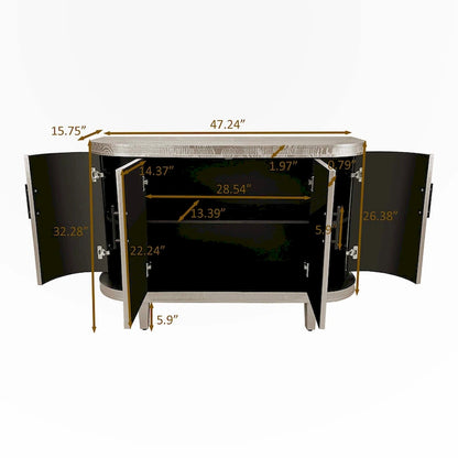 Modern Solid Wood Metal Table Adjustable