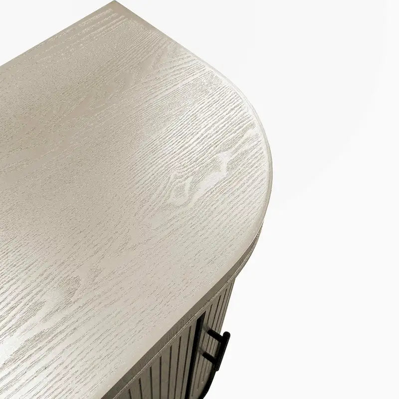 Modern Solid Wood Metal Table Adjustable