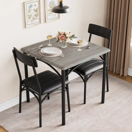 Traditional Wood Metal Table Upholstered