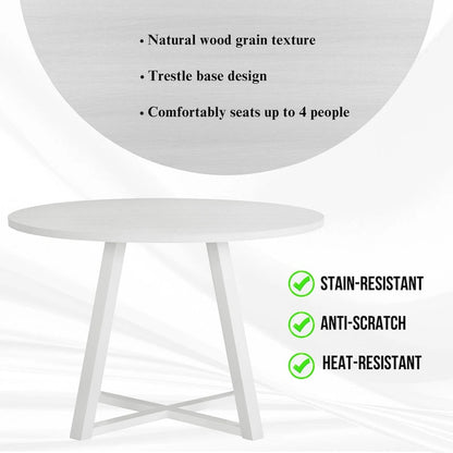 1.20 Inch Contemporary Wood Metal Table Upholstered