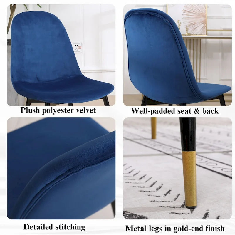 1.20 Inch Contemporary Wood Metal Table Upholstered