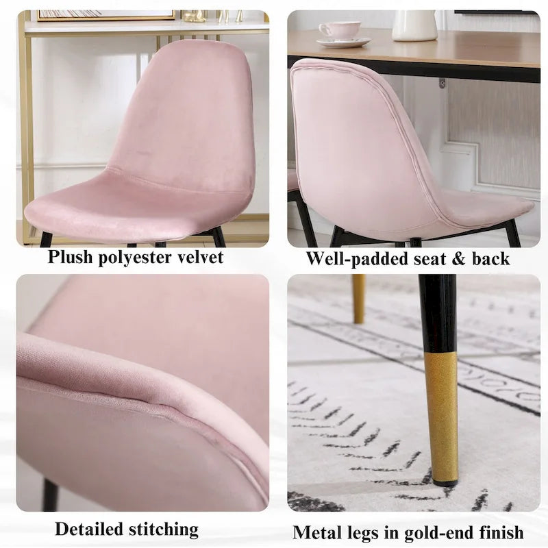 1.20 Inch Contemporary Wood Metal Table Upholstered