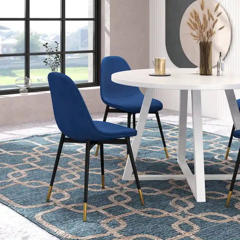 1.20 Inch Contemporary Wood Metal Table Upholstered