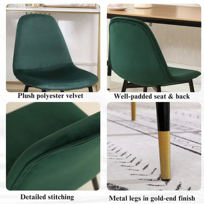 1.20 Inch Contemporary Wood Metal Table Upholstered