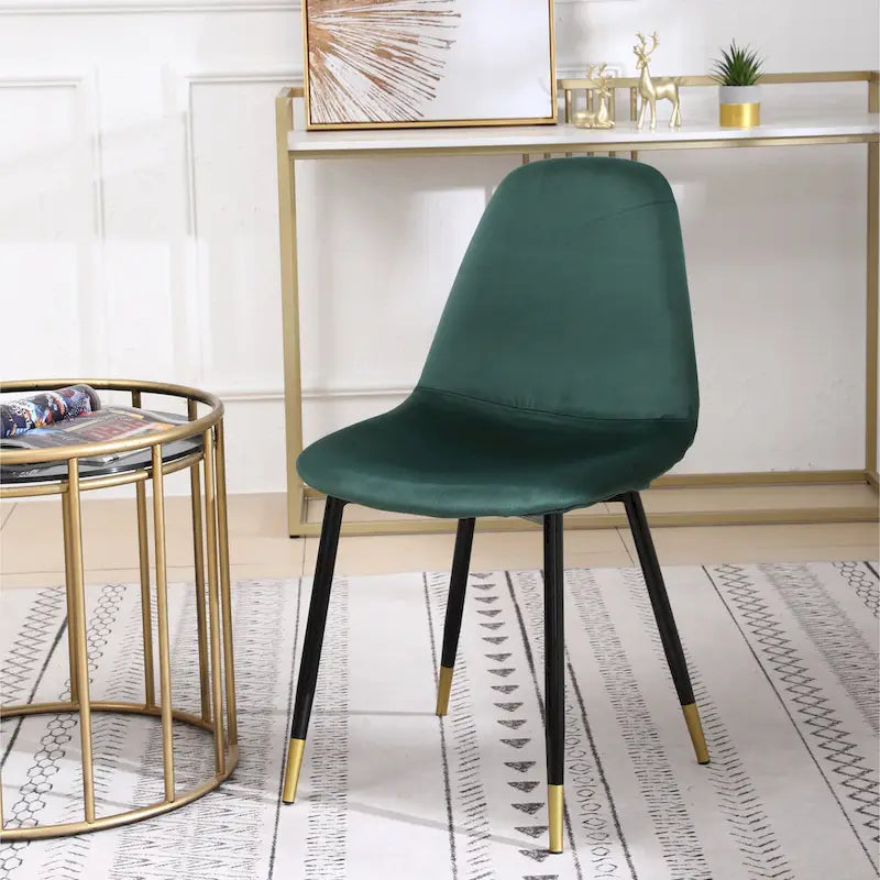 1.20 Inch Contemporary Wood Metal Table Upholstered