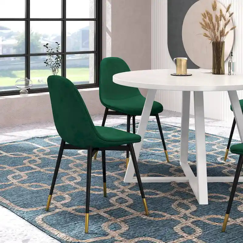 1.20 Inch Contemporary Wood Metal Table Upholstered