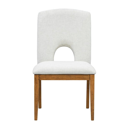 Full 30 Inch Modern Solid Wood Linen Dining Set Extendable