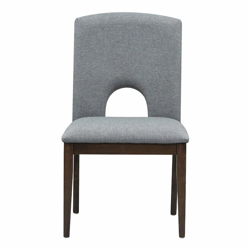 Full 30 Inch Modern Solid Wood Linen Dining Set Extendable