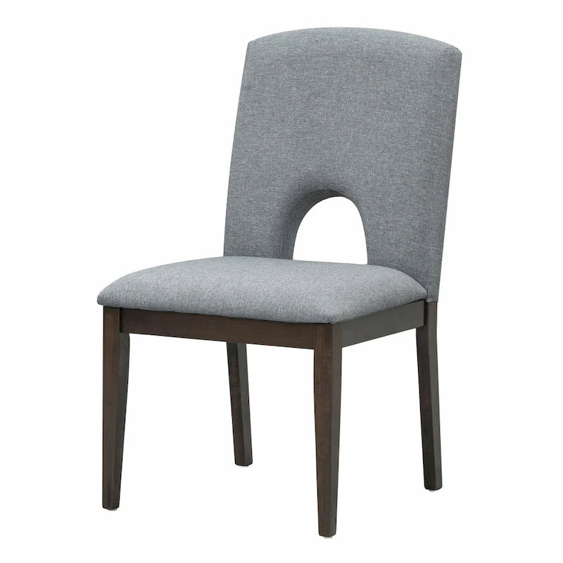 Full 30 Inch Modern Solid Wood Linen Dining Set Extendable