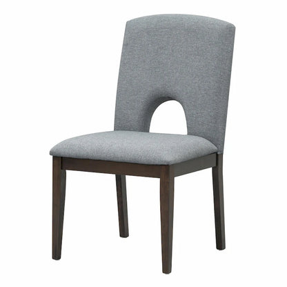 Full 30 Inch Modern Solid Wood Linen Dining Set Extendable