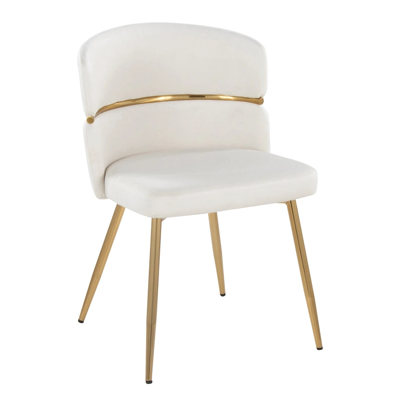 20.25 Inch Modern Metal Velvet Chair