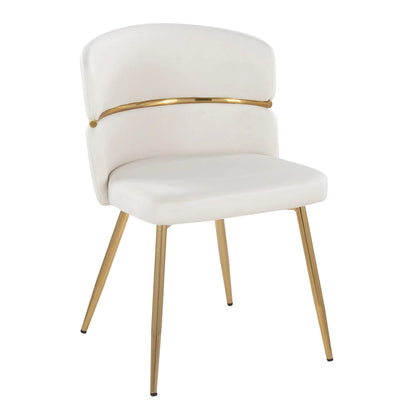 20.25 Inch Modern Metal Velvet Chair