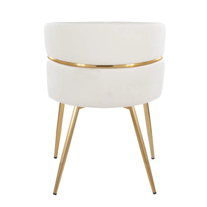 20.25 Inch Modern Metal Velvet Chair