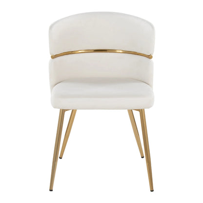 20.25 Inch Modern Metal Velvet Chair