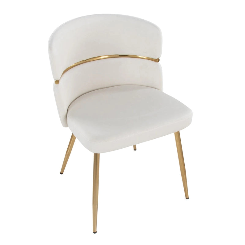 20.25 Inch Modern Metal Velvet Chair