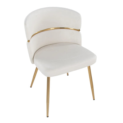 20.25 Inch Modern Metal Velvet Chair