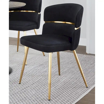 20.25 Inch Modern Metal Velvet Chair